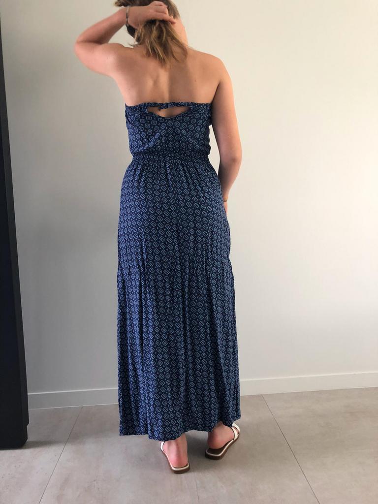 Abercrombie & Fitch lang kleed maat XS, Blauw, Ophalen of Verzenden, Zo goed als nieuw, Maat 34 (XS) of kleiner