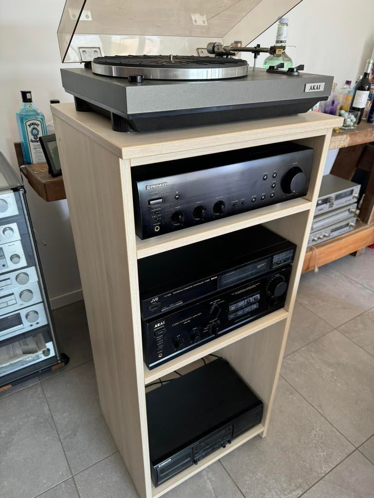 Hifi rack, stereo keten rek , radiomeubel, audio rek, Enlèvement, Utilisé
