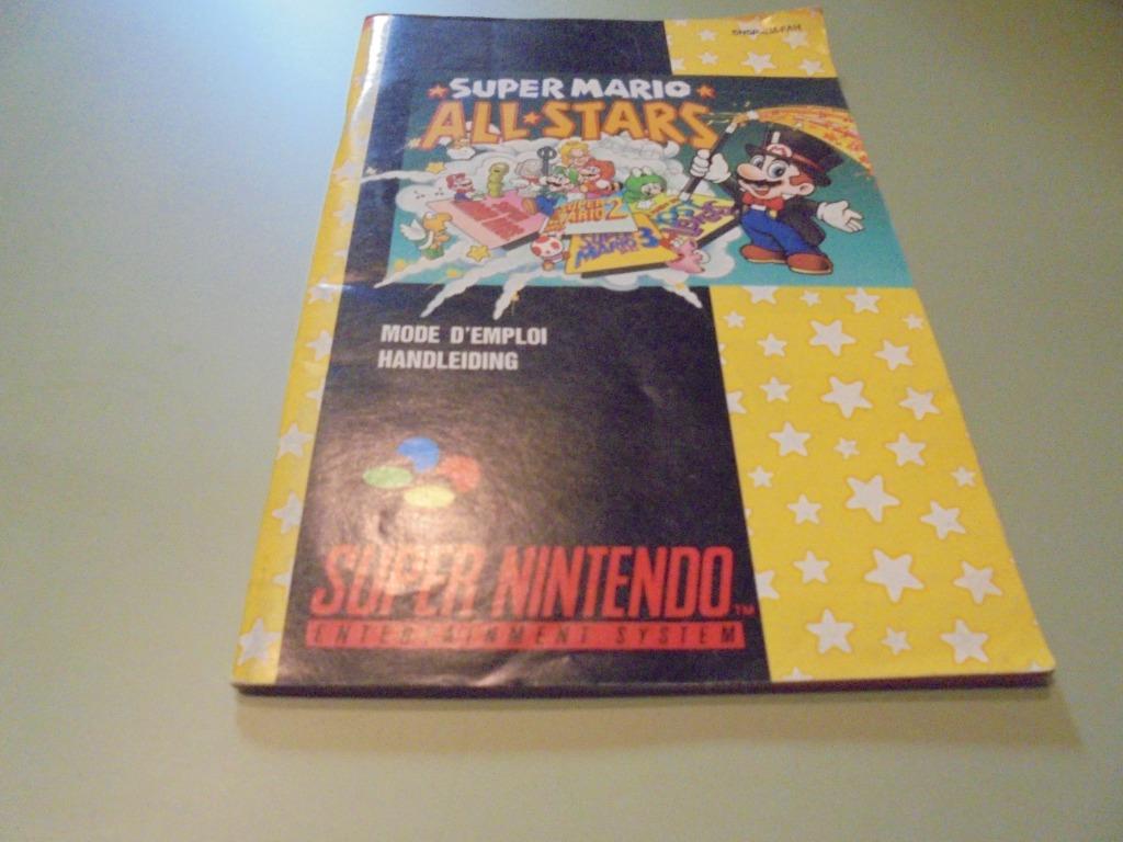 Super Mario All Stars SNES Manual SNSP-4M-FAH (orig), Ophalen of Verzenden, Gebruikt
