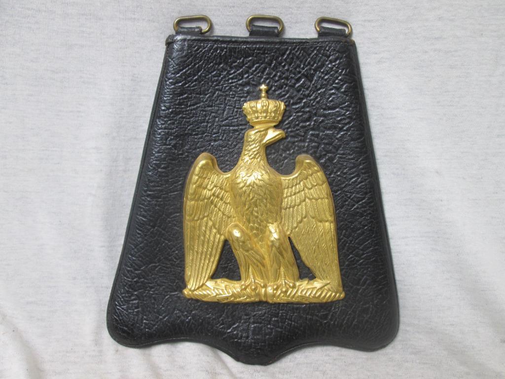 Franse giberne tas Huzaren 2e empire officier model 1854-TOP, Collections, Enlèvement ou Envoi