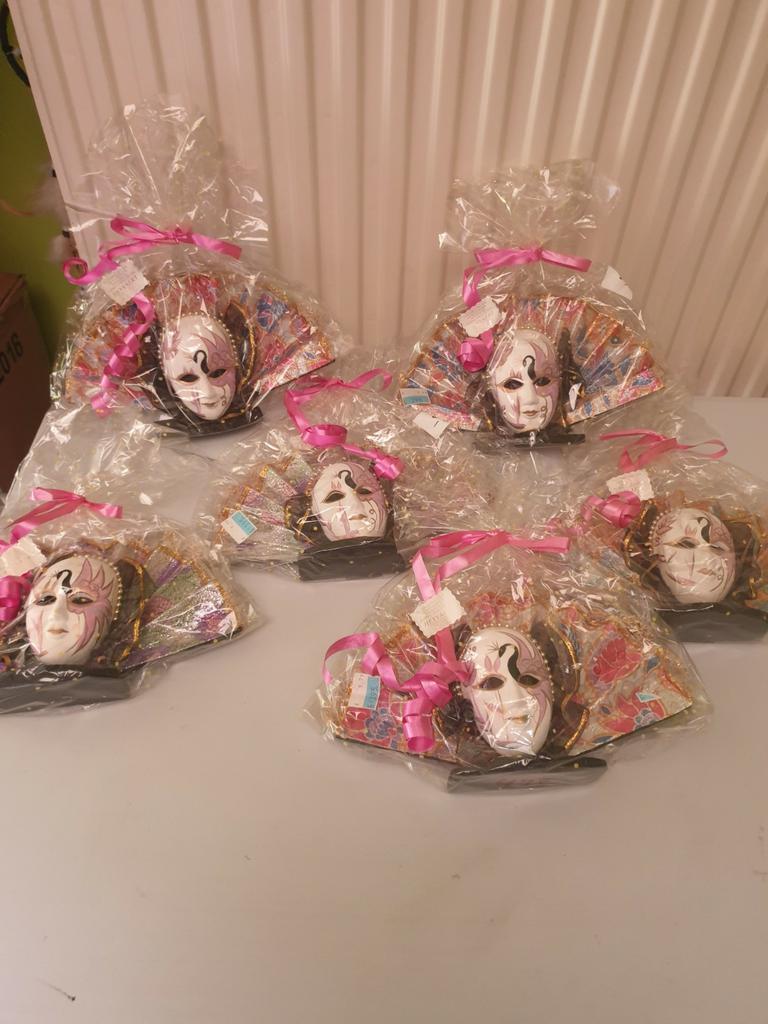 Verschillende maskers op een waaier, Huis en Inrichting, Ophalen of Verzenden, Zo goed als nieuw