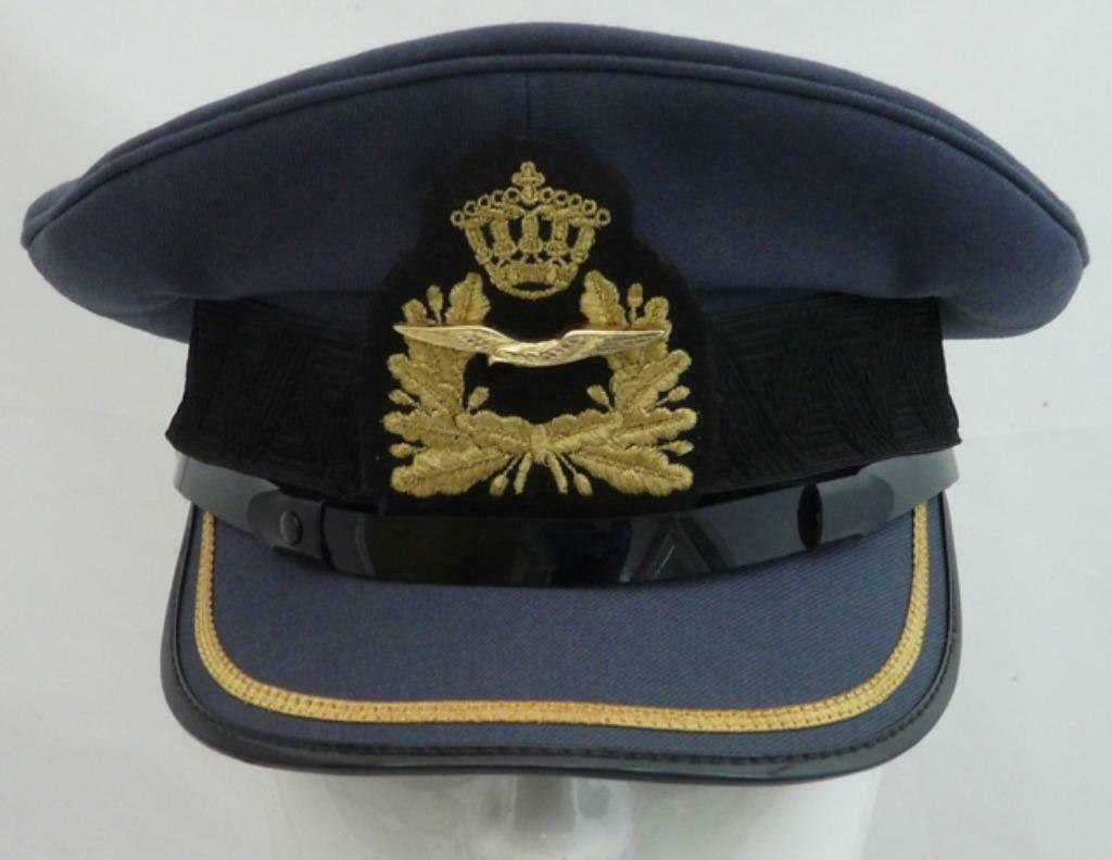 Pet Uniform DT Officier (Maj-Lt-Kol), KLu, maat 56, 1992.(1), Enlèvement ou Envoi, Armée de l'air, Casque ou Béret