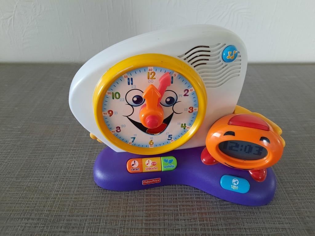 Muziekale leerpretklok van Fisher Price, Ophalen of Verzenden, Zo goed als nieuw