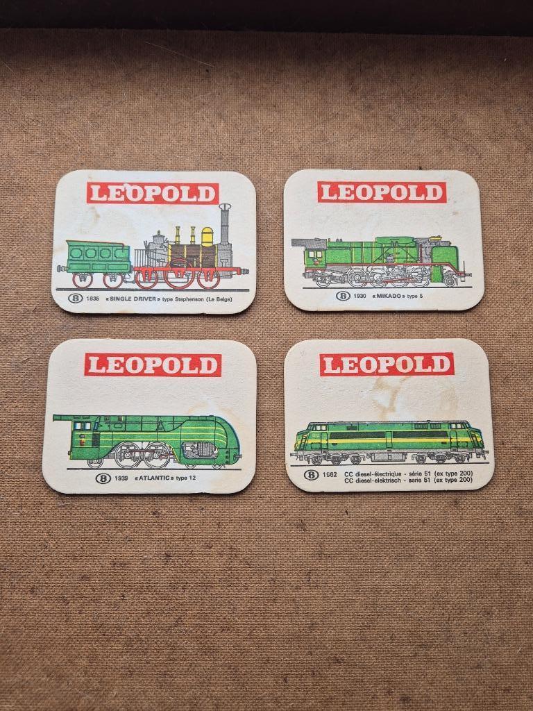 Sous bock Leopold (modèle 5), Collections, Enlèvement ou Envoi, Utilisé, Sous-bock, Autres marques