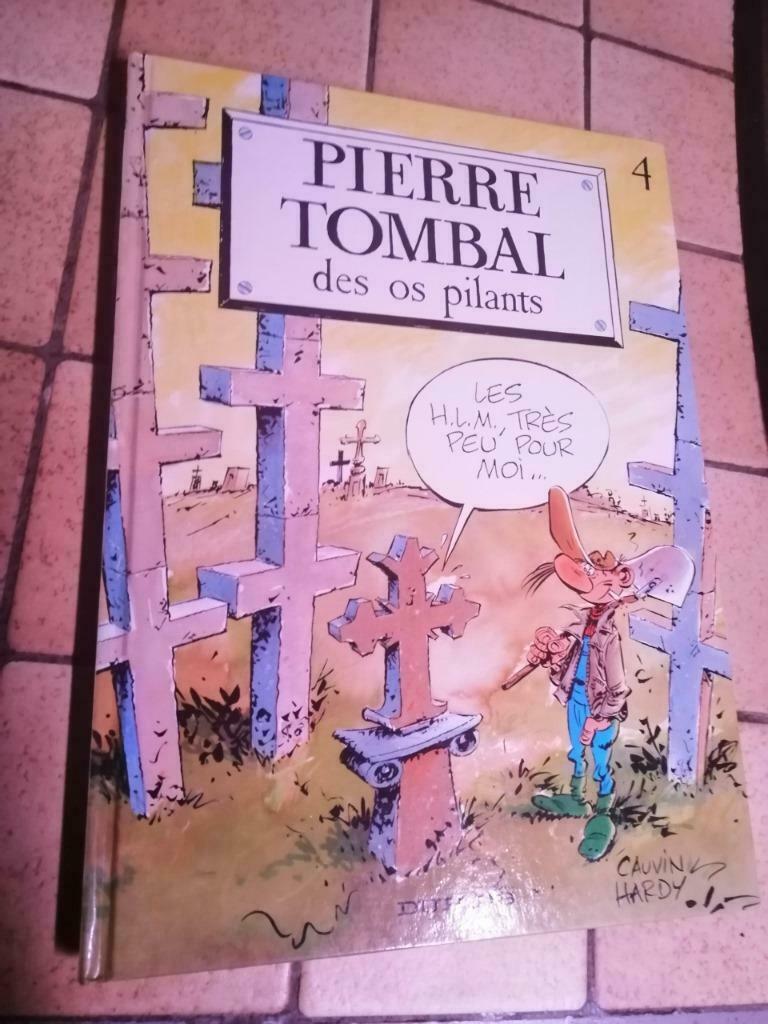 Pierre Tombal 4 des os pillants Cauvin Hardy 1993 BE, Livres, Enlèvement ou Envoi, Utilisé
