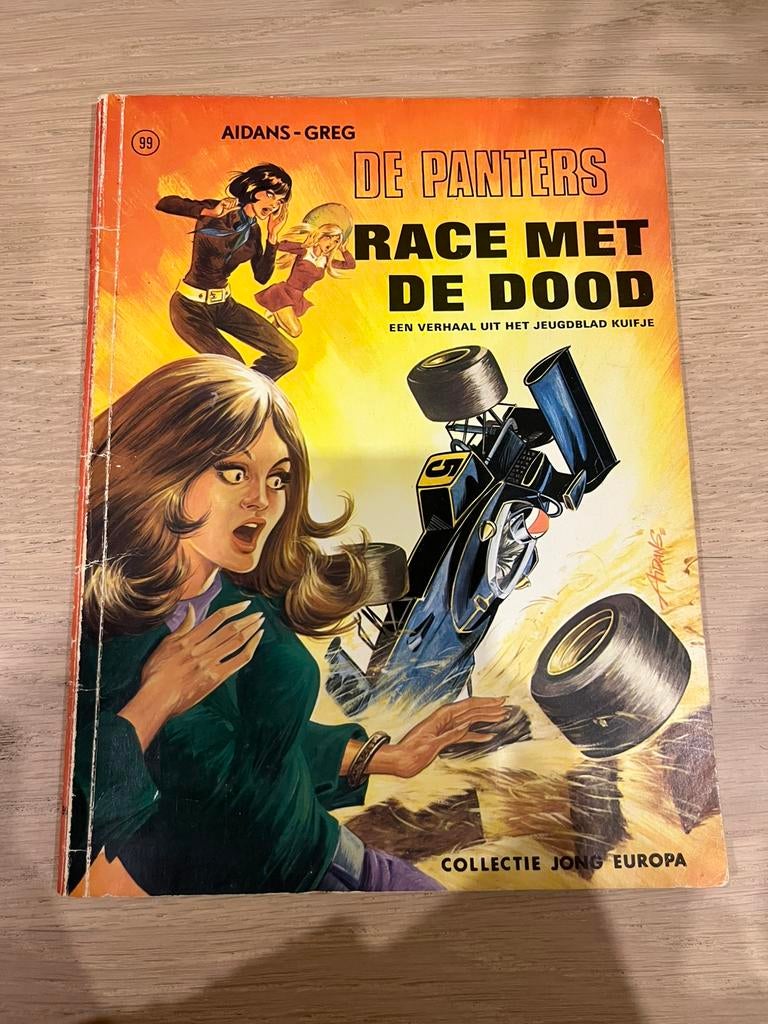Collectie Jong Europa - De panters - Race met de dood, Boeken, Eén stripboek, Ophalen of Verzenden, Gelezen