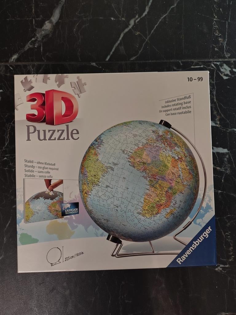 3D Puzzle Globe terrestre Neuf, Hobby & Loisirs créatifs, Enlèvement ou Envoi, Puzzle