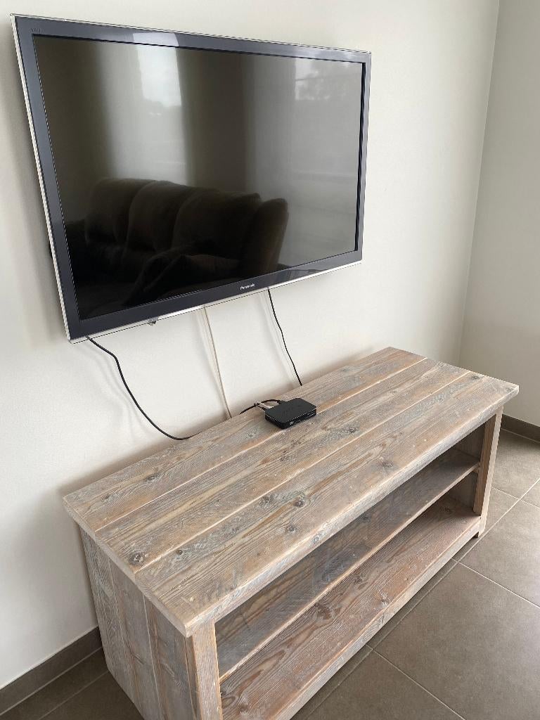 Tv-kast in steigerhout – handgemaakt & industrieel, Ophalen, Minder dan 50 cm, Zo goed als nieuw, Minder dan 100 cm