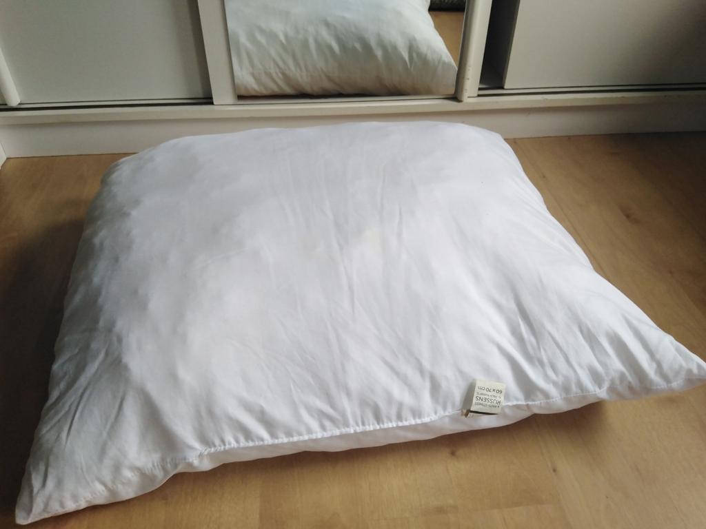 Anti stress kussen 60x70 cm, Oreiller, Enlèvement ou Envoi, Blanc, Une personne