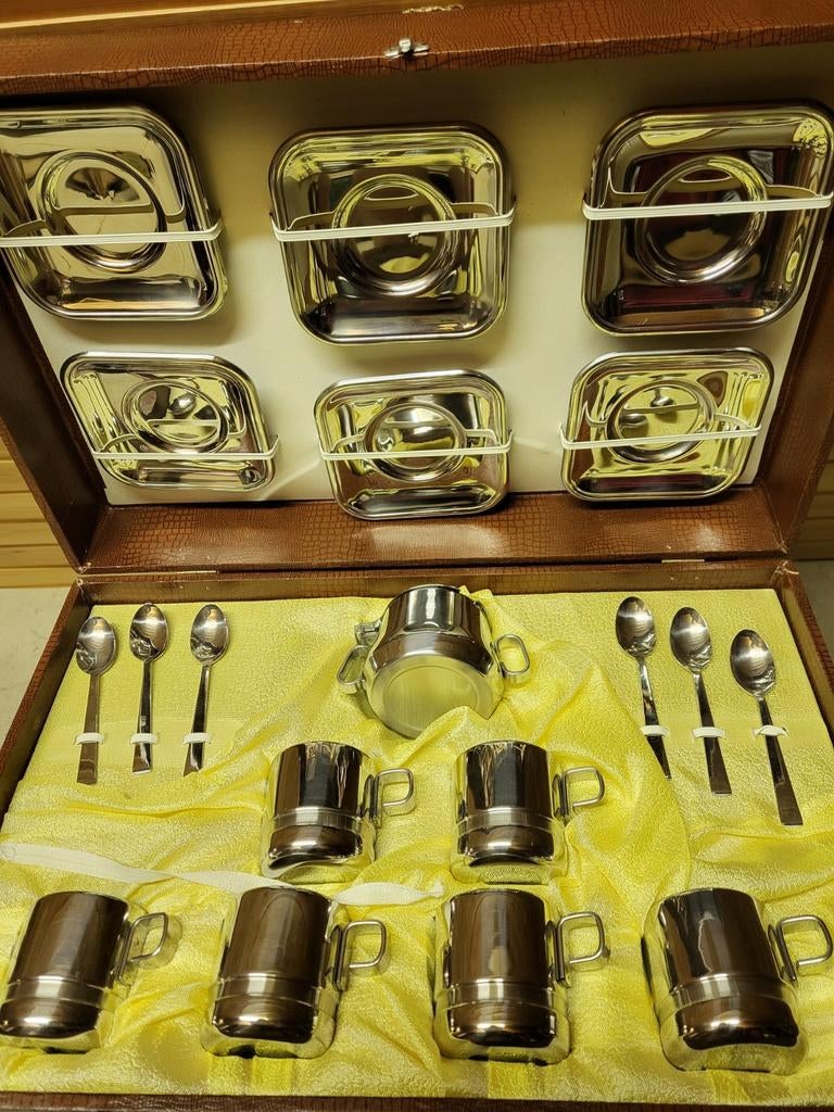 Service à café ️ en inox, Maison & Meubles, Cuisine | Vaisselle, Enlèvement