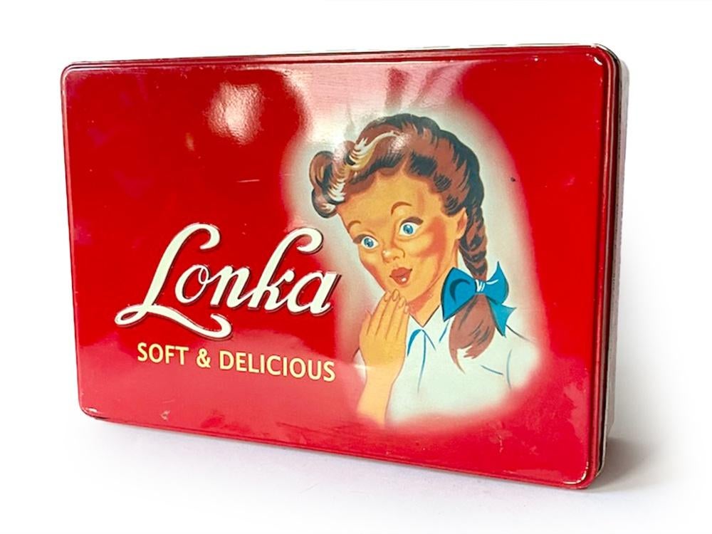 Blikken doos Lonka, Verzamelen, Ophalen of Verzenden, Gebruikt, Overige merken