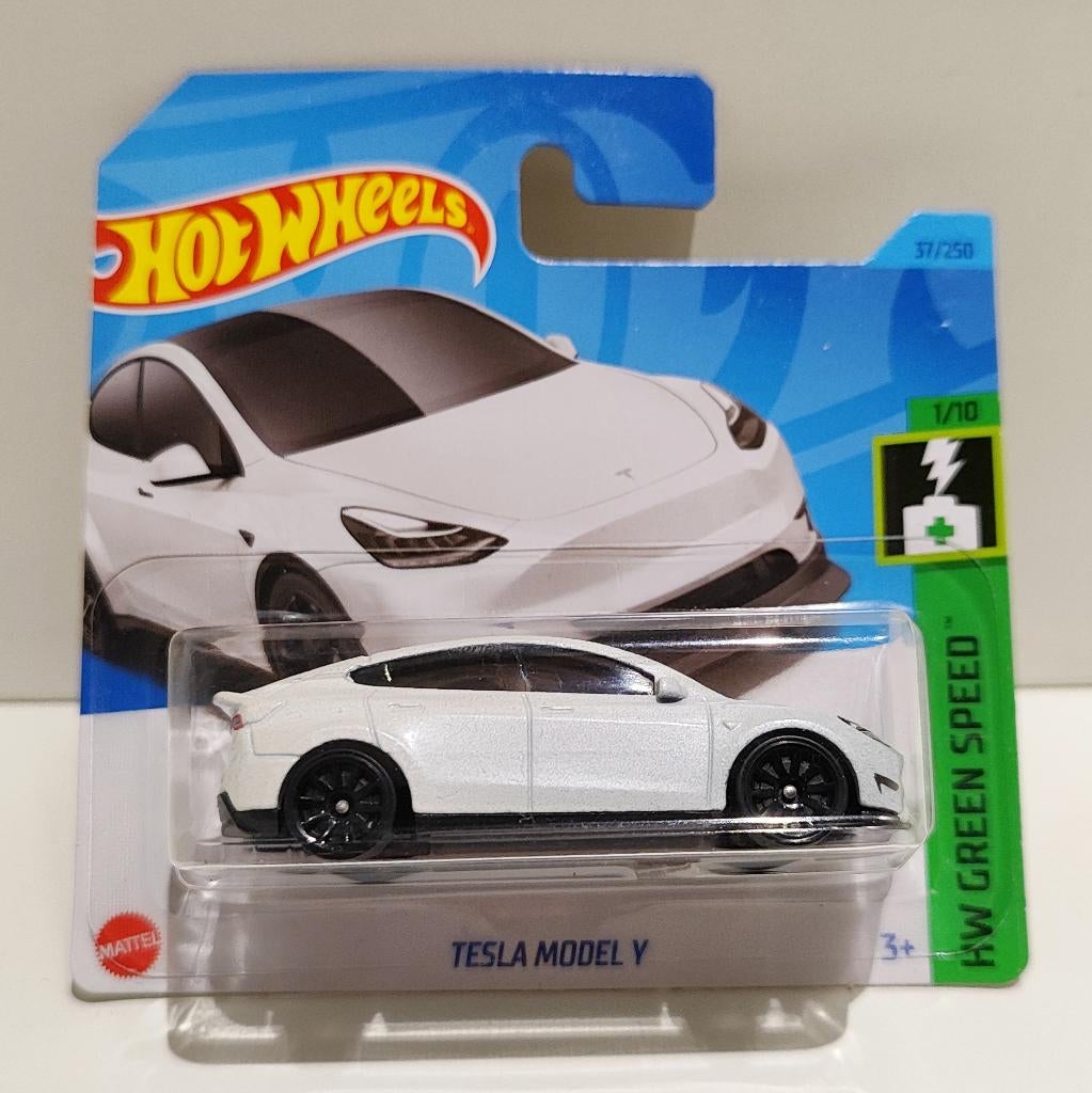 Hot Wheels Tesla Model Y Wit (2023), Hobby en Vrije tijd, Ophalen of Verzenden