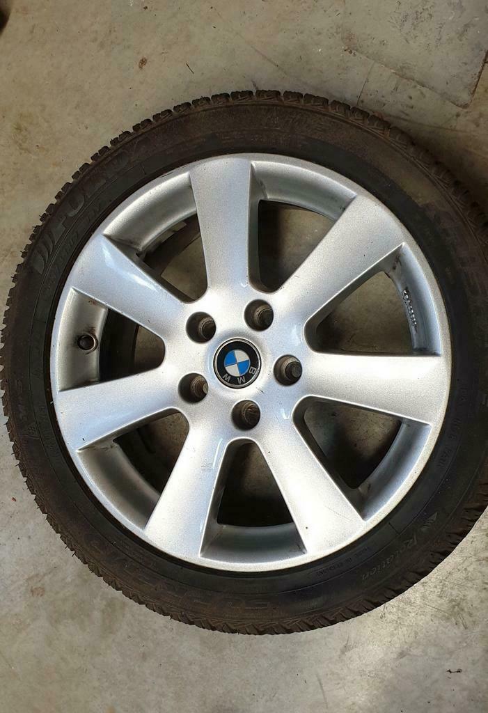 BMW 3 serie 4 winterbanden velgen 225/45R17 94 V, Neuf, Pneus hiver, Véhicule de tourisme, Enlèvement