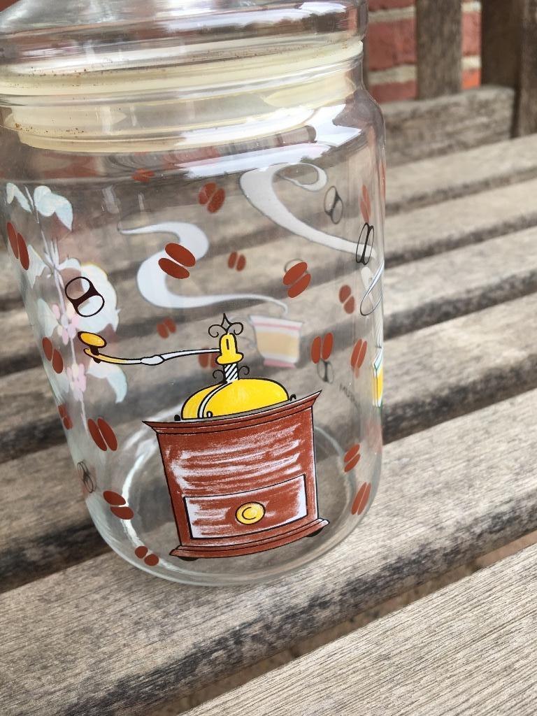 Koffie voorraadpot glas bokaal, Enlèvement ou Envoi, Verre
