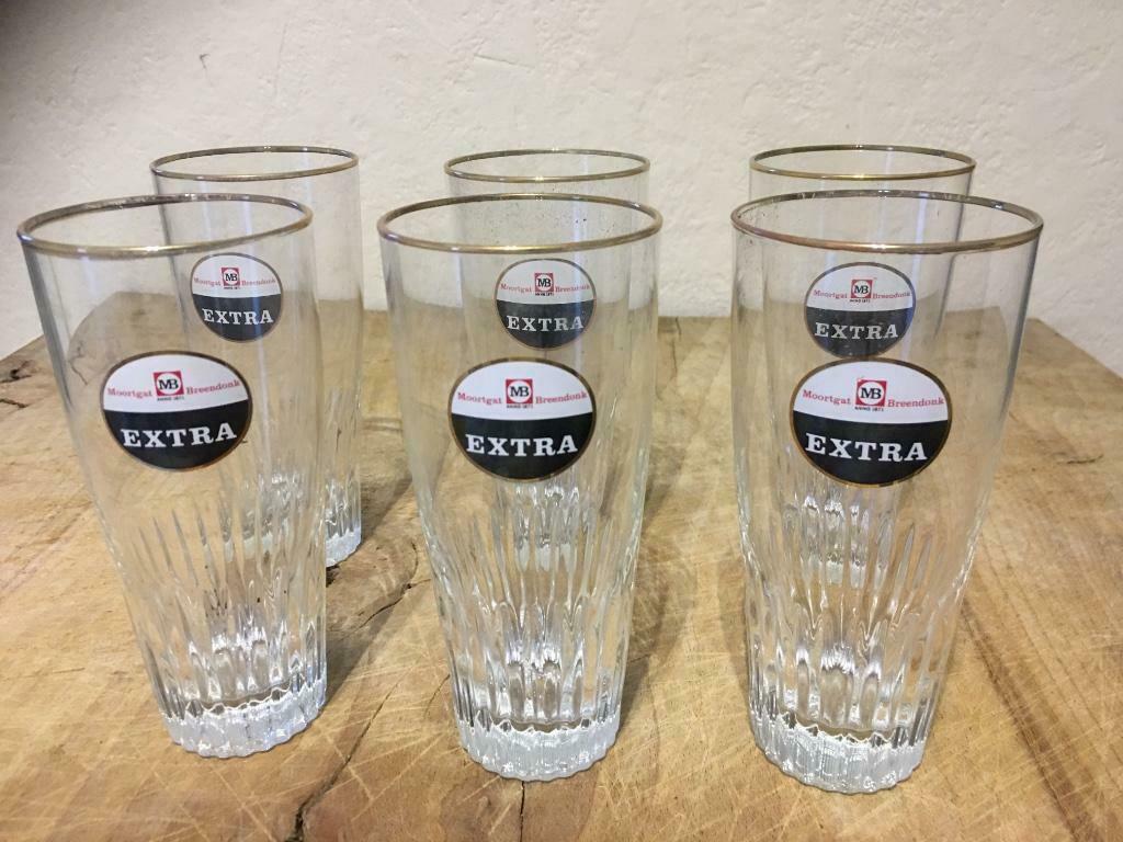 6 bierglazen Moortgat Breendonk, Verzamelen, Biermerken, Ophalen of Verzenden, Gebruikt, Glas of Glazen