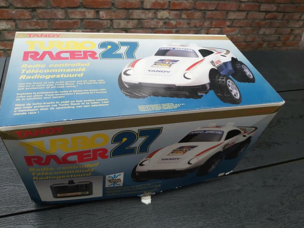 Vintage RC, Tandy Turbo Racer 27, Porsche 959, telegeleid, Ophalen of Verzenden, Gebruikt