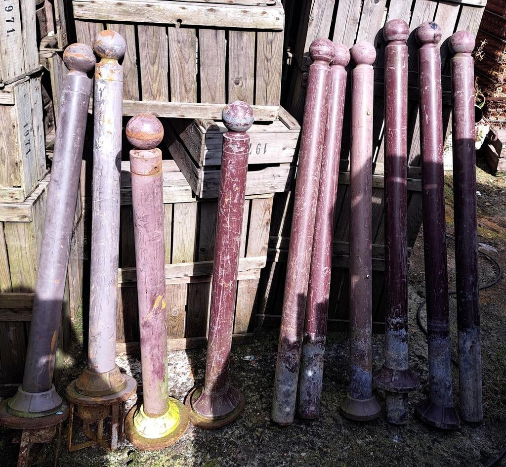 Paal paaltjes ijzeren paaltjes decoratie, Antiek en Kunst, Ophalen