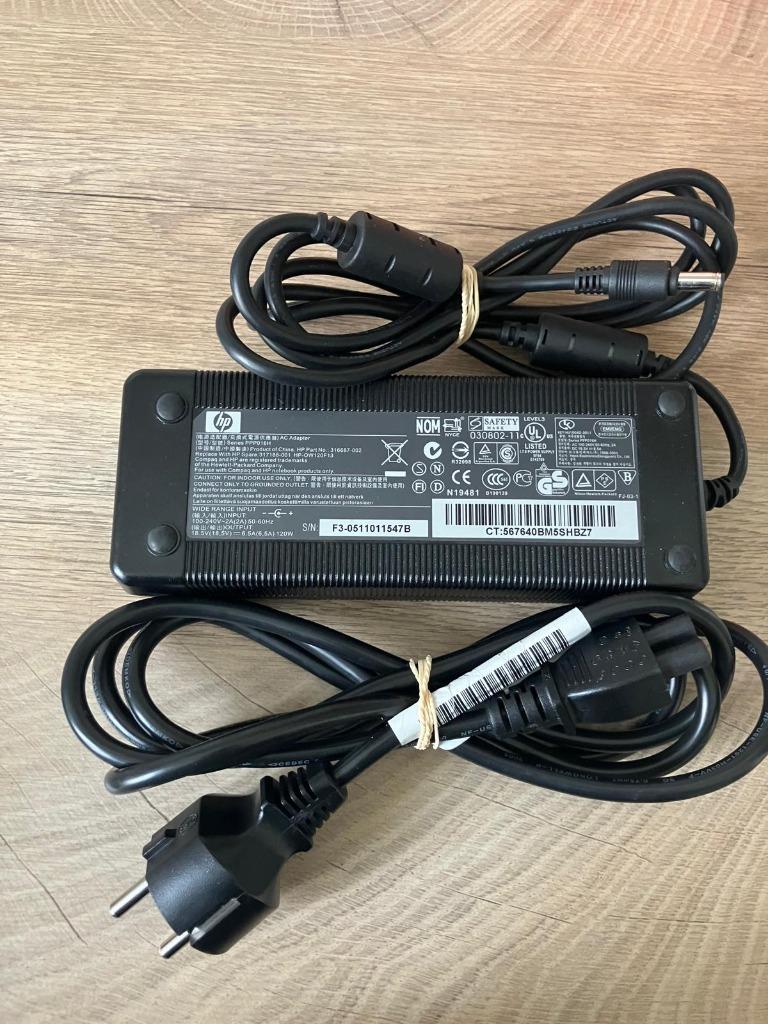 120W lader voor HP laptop, Ophalen of Verzenden, Gebruikt, HP