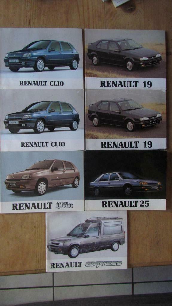 Handleidingen Youngtimers RENAULT Clio, R19 & 25, Express, Ophalen of Verzenden