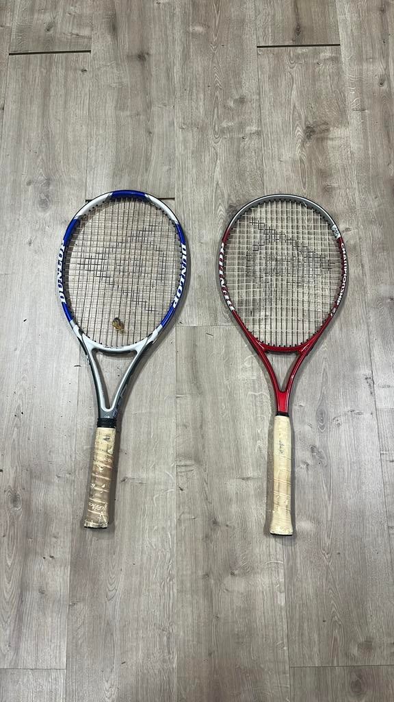 Tennis racketten 2 stuks, Sport en Fitness, Ophalen, Gebruikt, Dunlop
