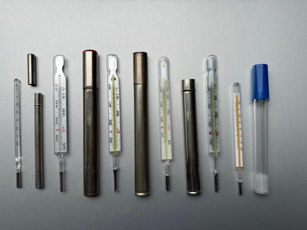 Set van 6 antieke koortsthermometers, Antiek en Kunst, Ophalen of Verzenden