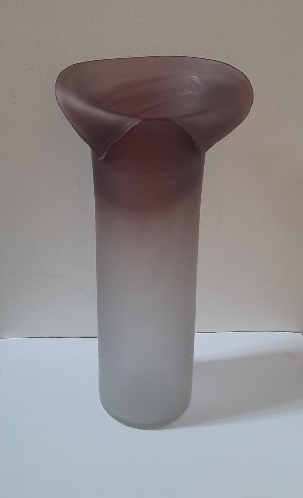Elegante handgeblazen Murano lelie vaas 1980's (38 cm hoog), Antiek en Kunst, Antiek | Vazen, Ophalen of Verzenden