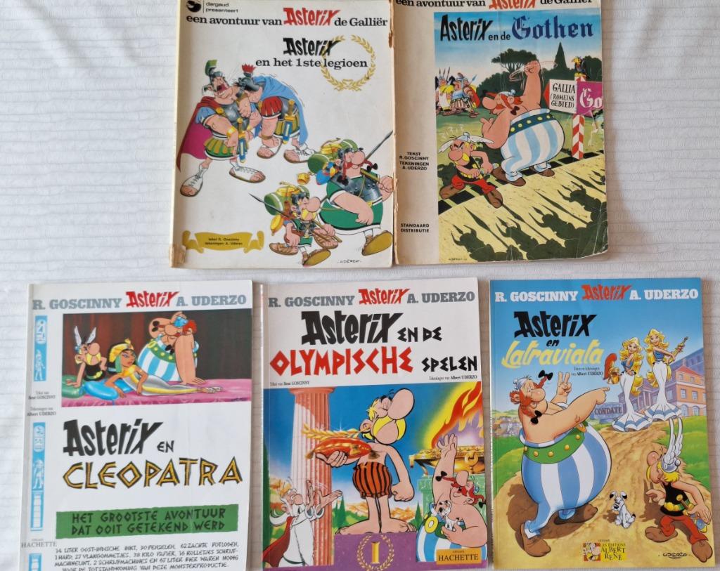 Bandes dessinées anciennes - Astérix, Blue Blouses, Tintin,, Plusieurs BD, Enlèvement, Utilisé, Diverse Auteurs