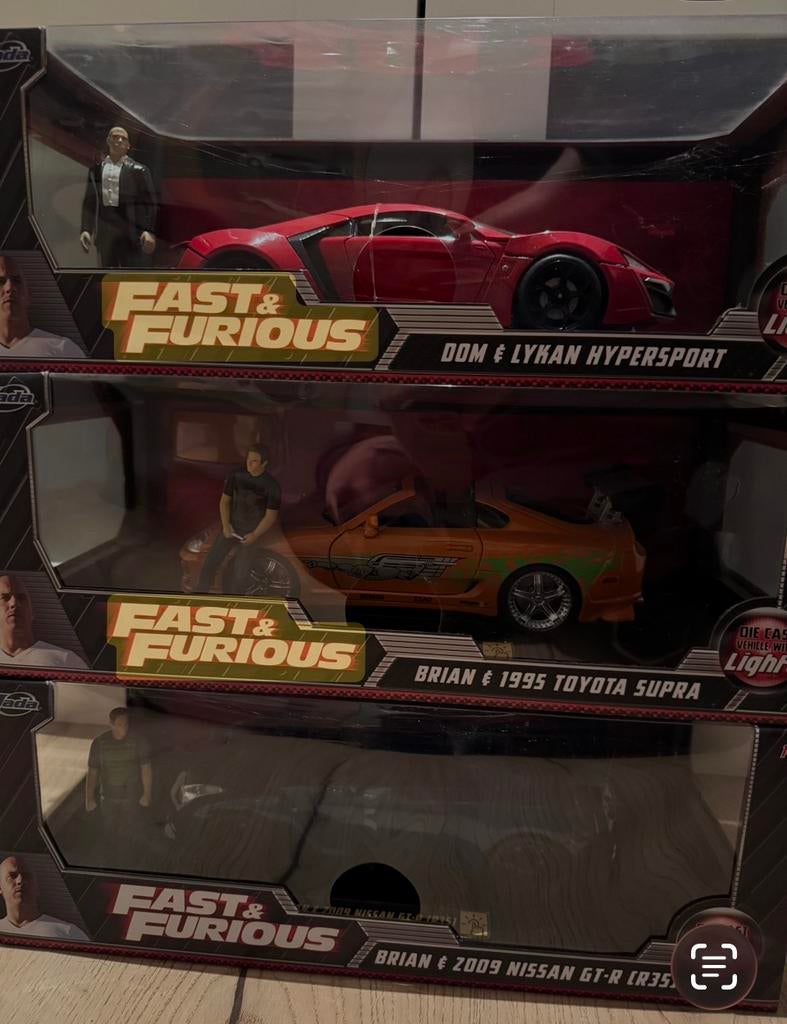 3x fast and furious auto’s, Ophalen of Verzenden, Nieuw