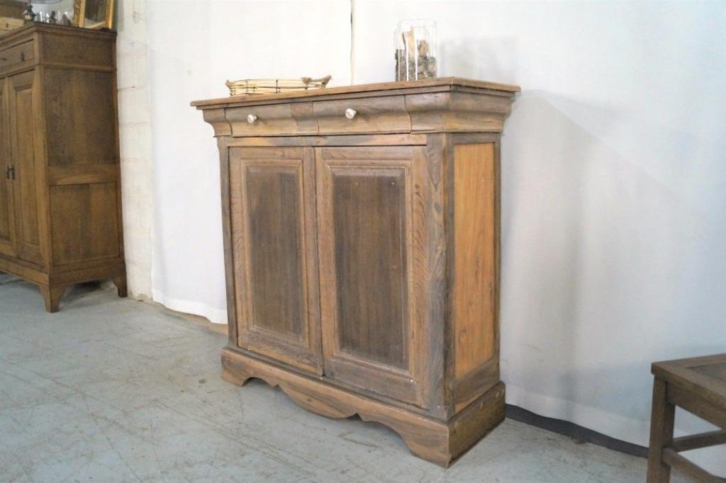 meuble à chaussures Louis Philippe ancien en chêne H111 B113, Enlèvement, Utilisé