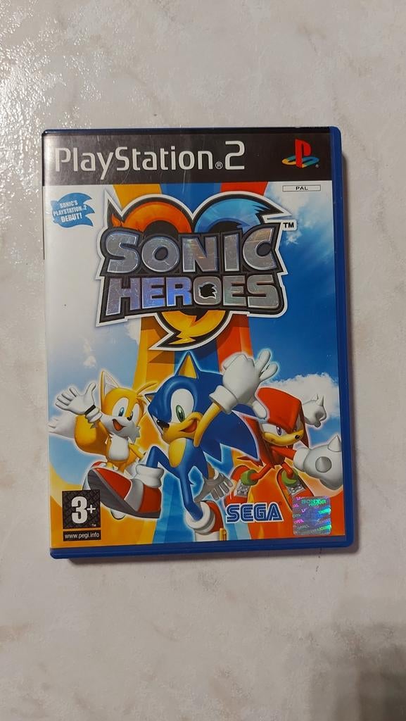 PS2 Playstation Sonic Heroes Sega +3, Enlèvement ou Envoi, 2 joueurs, Comme neuf, À partir de 3 ans