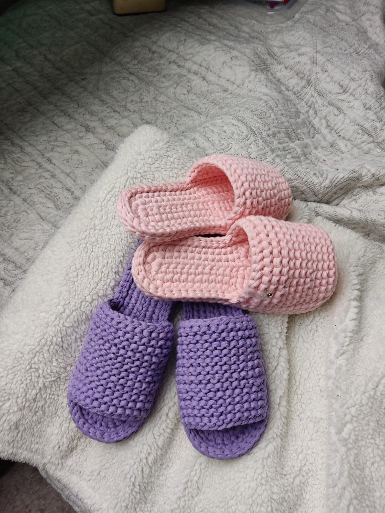 Handgemaakte pantoffels., Kleding | Dames, Schoenen, Nieuw, Pantoffels of Sloffen, Roze, Ophalen of Verzenden