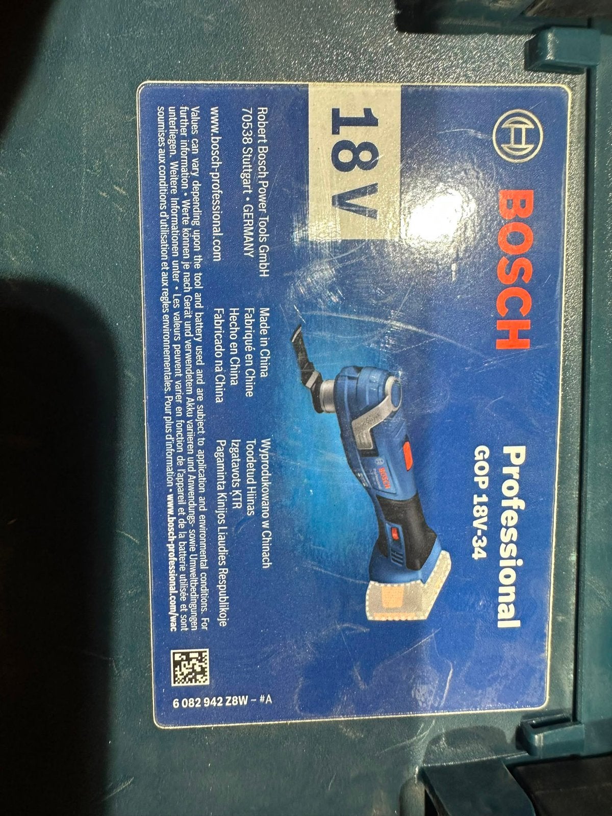 Bosch Professional GOP 18V-34 accu multitool, Ophalen of Verzenden, Zo goed als nieuw