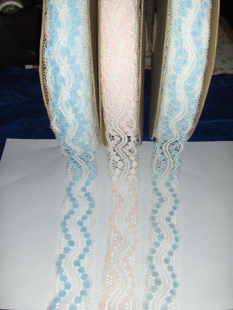 + ou - 220 m x 3 cm de dentelle nylon ., Enlèvement ou Envoi, Neuf, Dentelle
