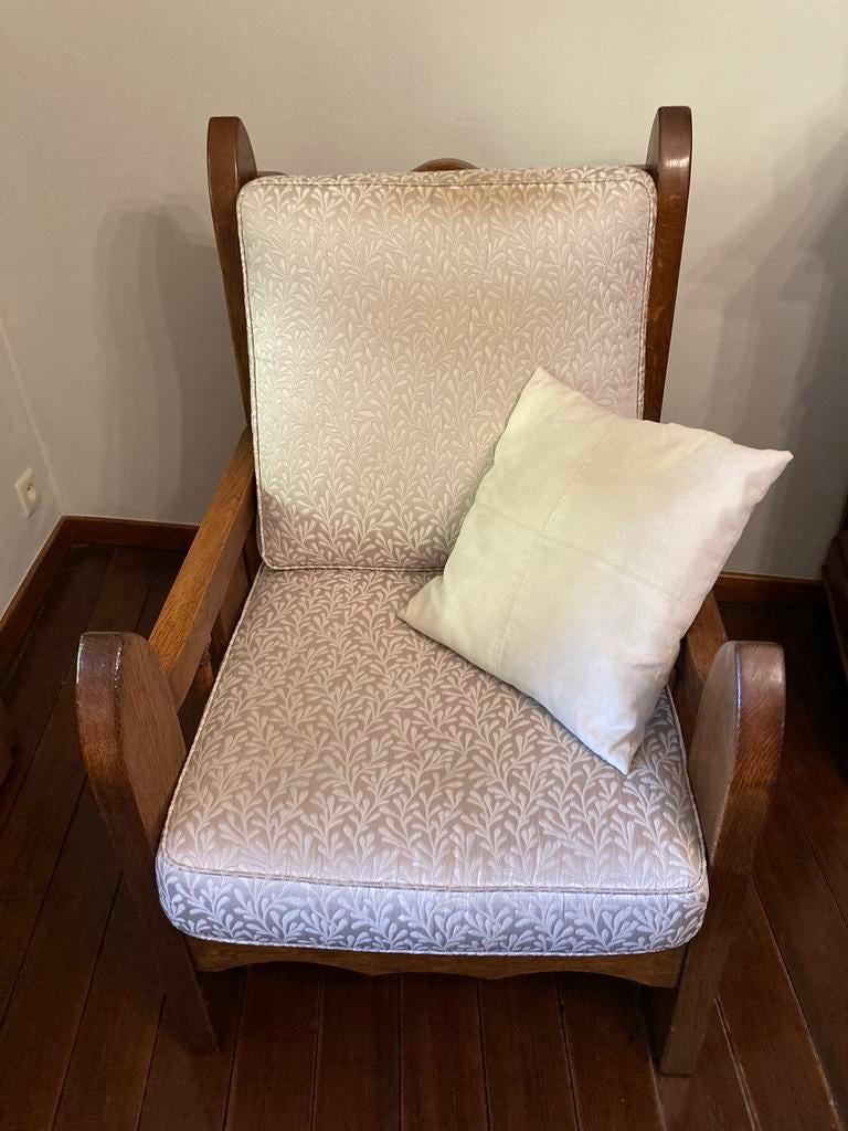Fauteuils de salon individuels en bois (2 pièces), Ophalen, Gebruikt, Hout