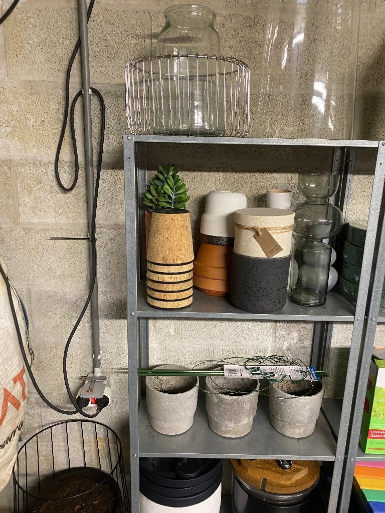 Lot de pots et cache-pots déco, Jardin & Terrasse, Pots de fleurs, Utilisé, Autres matériaux, Enlèvement