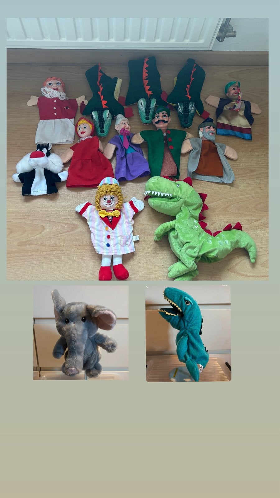 Handpoppen te koop, Ophalen, Zo goed als nieuw