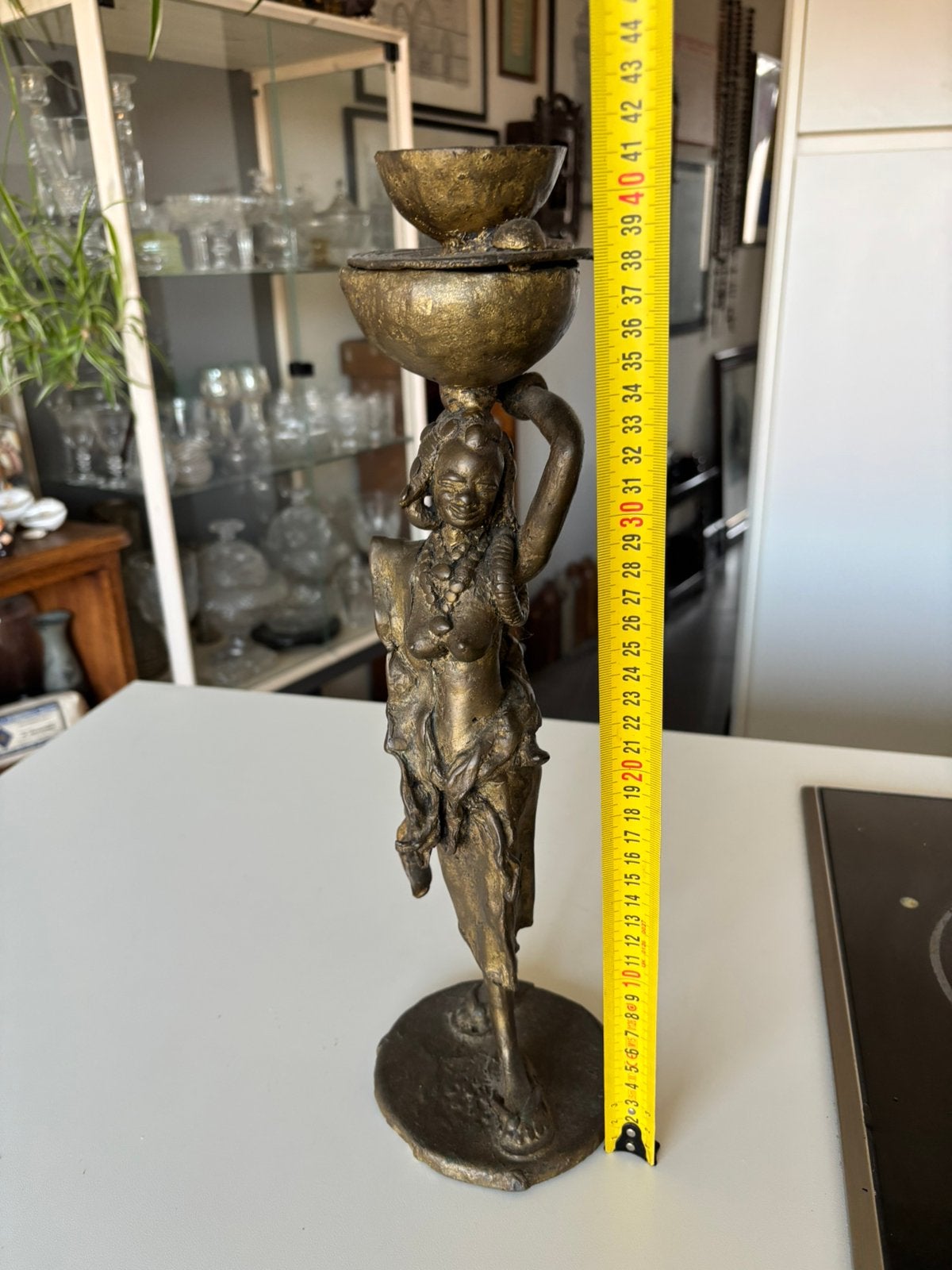 Statue africaine en bronze, Antiquités & Art, Enlèvement, Bronze