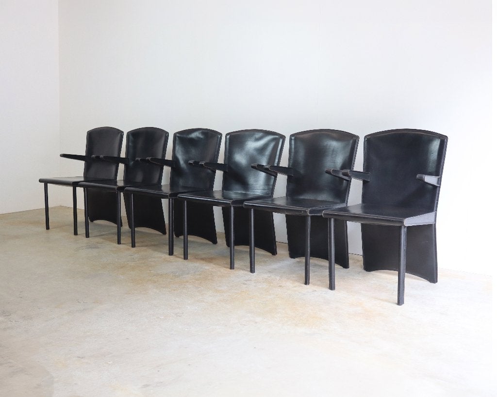 6x Zanotta Armida vintage stoelen design Andrea Branzi, Ophalen