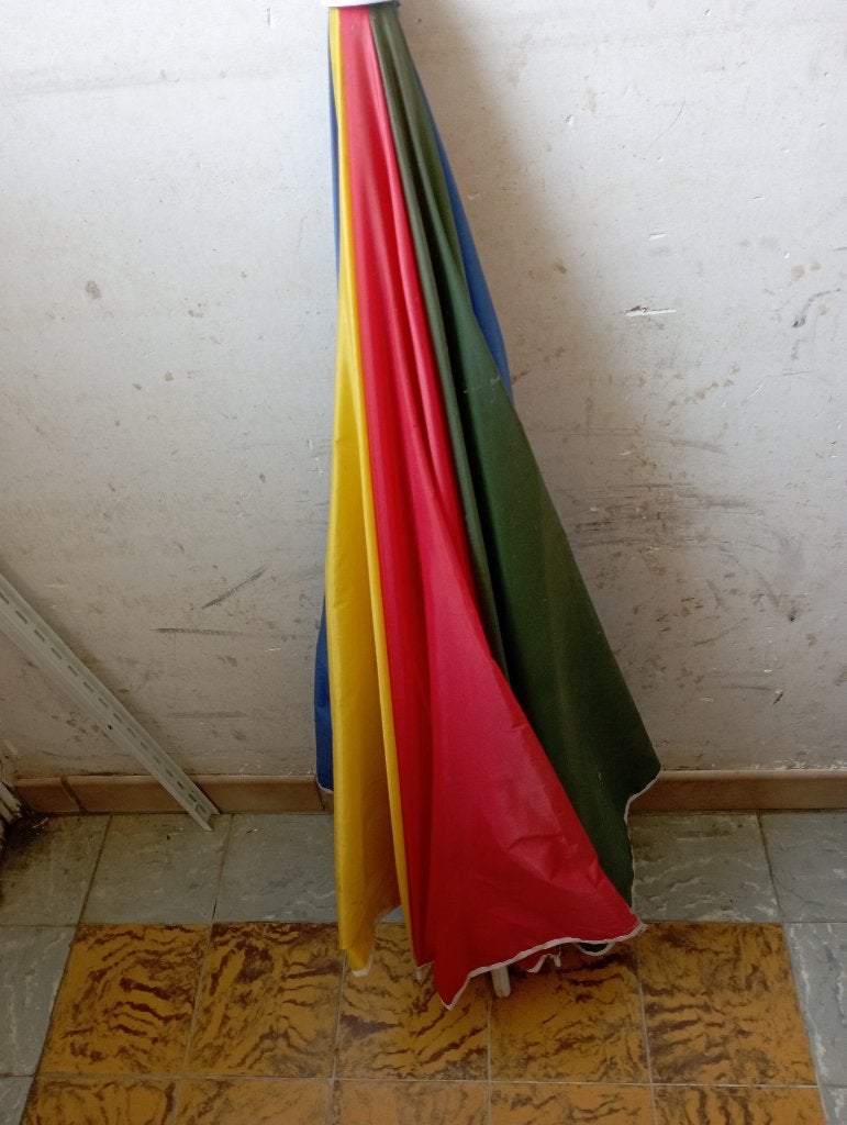 parasol tissu ou plastique 80 / 100 cm, Jardin & Terrasse, Enlèvement, Utilisé, 1 à 2 mètres, Parasol sur pied