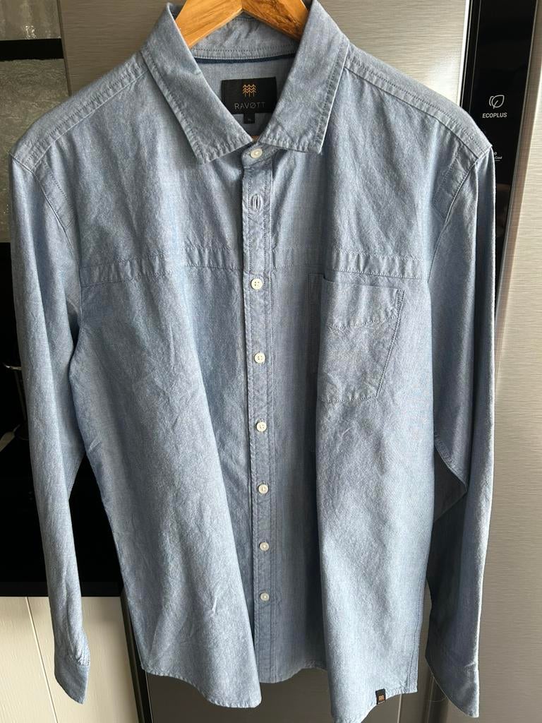 Gloednieuw prachtig jeansblauw hemd maat XL, Kleding | Heren, Ophalen of Verzenden, Nieuw, Blauw, Halswijdte 43/44 (XL)