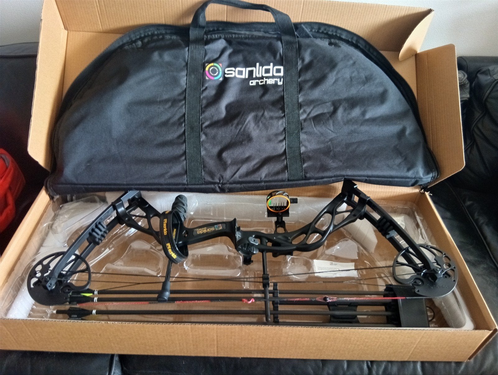 Sanlida dragon x9, Sport en Fitness, Handboogschieten, Ophalen, Gebruikt, Compoundboog
