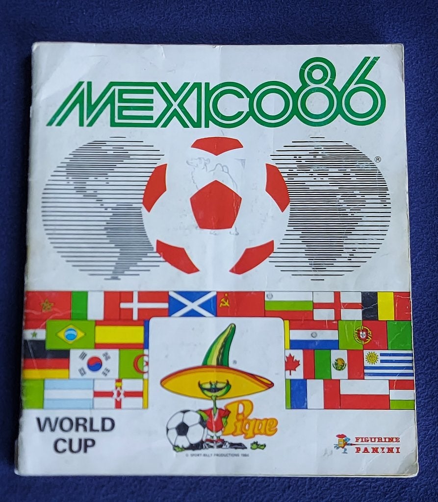 Panini sticker album voetbal ' WK Mexico 1986 ' -volledig-, Enlèvement ou Envoi, Utilisé, Affiche, Image ou Autocollant