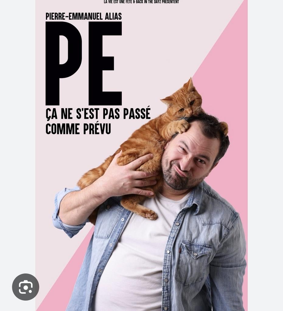 Deux places + 1 place de pkg pr le spectacle de Pierre-Emm, Tickets & Billets, Avril