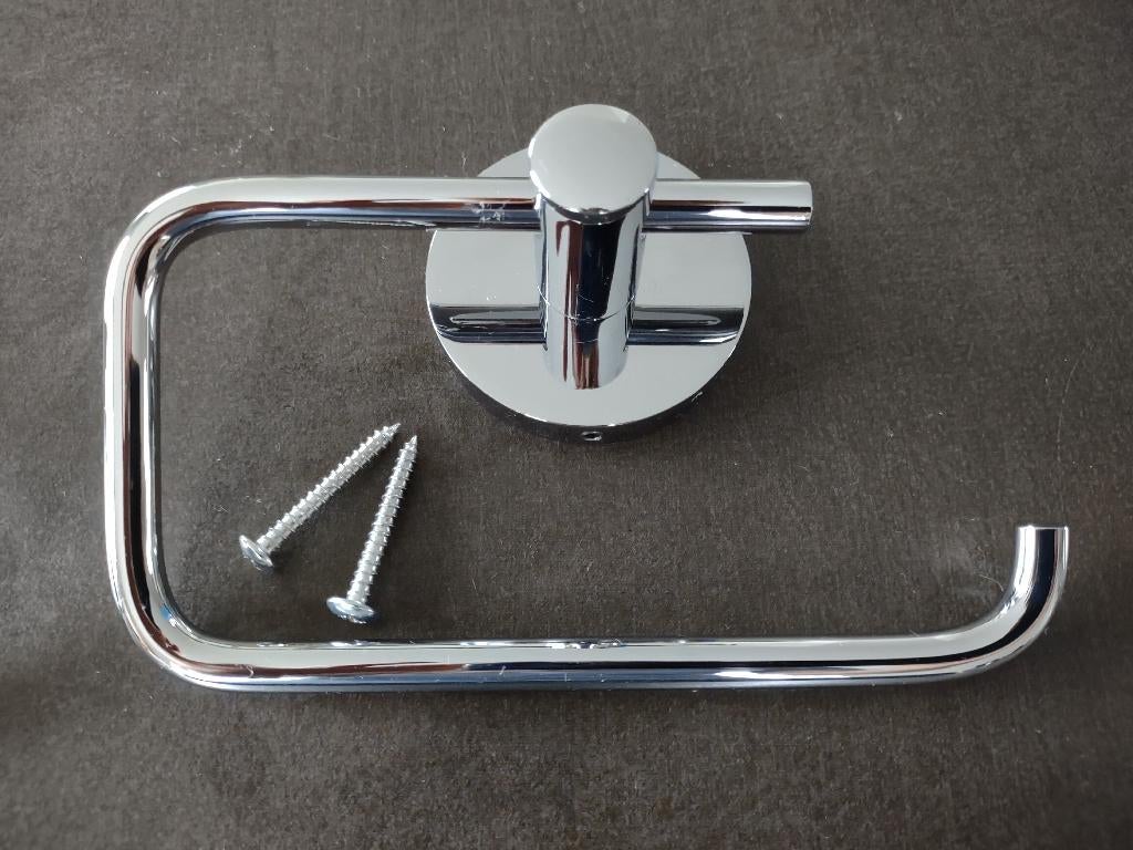 WC-rolhouder inox (zie foto’s & omschrijving), Ophalen, Nieuw, Inox