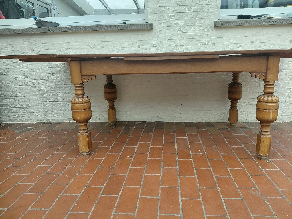 Grote uitschuifbare tafel te koop, Ophalen, Gebruikt