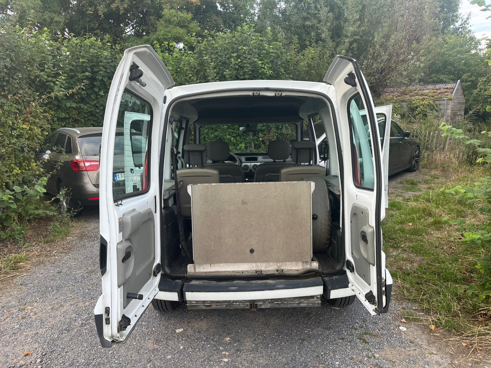 RENAULT KANGOO /AIRCO/TPMR / ROLSTOELAUTO / 2008/, Auto's, Voorwielaandrijving, 4 cilinders, Wit, Bedrijf