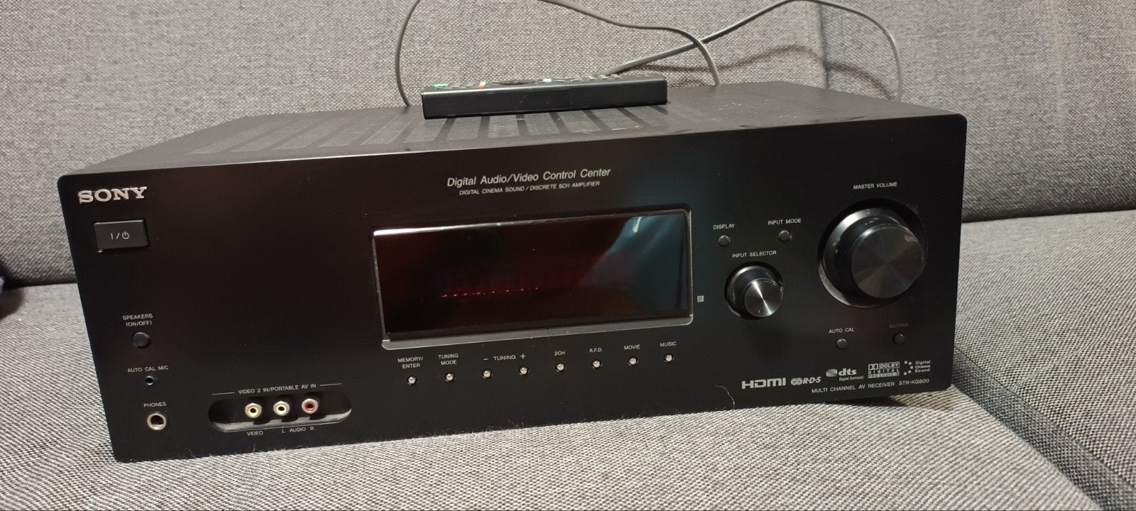 Sony STR-KG800 5.1 Homecinema versterker + afstandsbediening, Gebruikt, Ophalen of Verzenden, 60 tot 120 watt, Sony