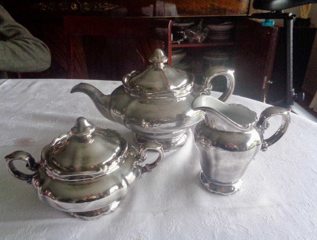 Théservies Heinrich - céramique argentée, Enlèvement ou Envoi