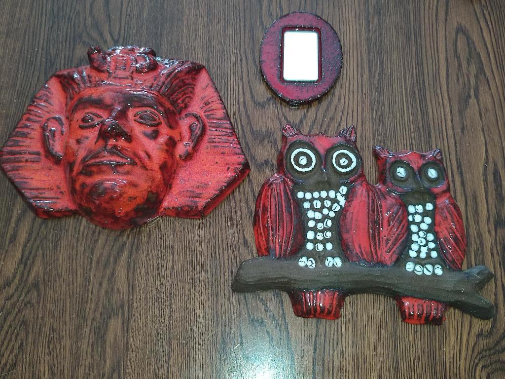 Vintage wanddecoratie keramiek, Antiek en Kunst, Antiek | Keramiek en Aardewerk, Ophalen of Verzenden