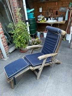 terraszetel, Tuin en Terras, Ligbedden, Ophalen, Zo goed als nieuw, Teakhout, Verstelbaar